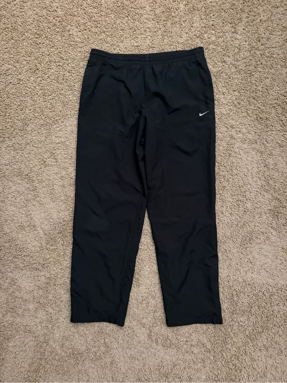 Nike Track Pants Mens Medium Mesh Lined Windbreaker Ankle Zip Y2K